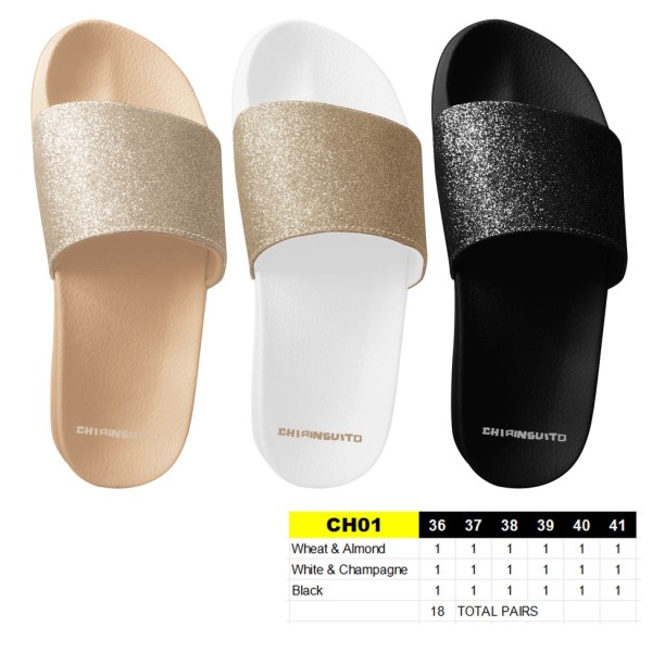 CH01 - Claquettes femmes CHIRINGUITO - Taille 36 au 41- 18 paires